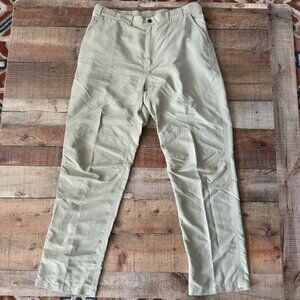Boundary Waters Canoe Gear Mens Beige Nylon Outdoor Pants Size 38/34 Lightweight